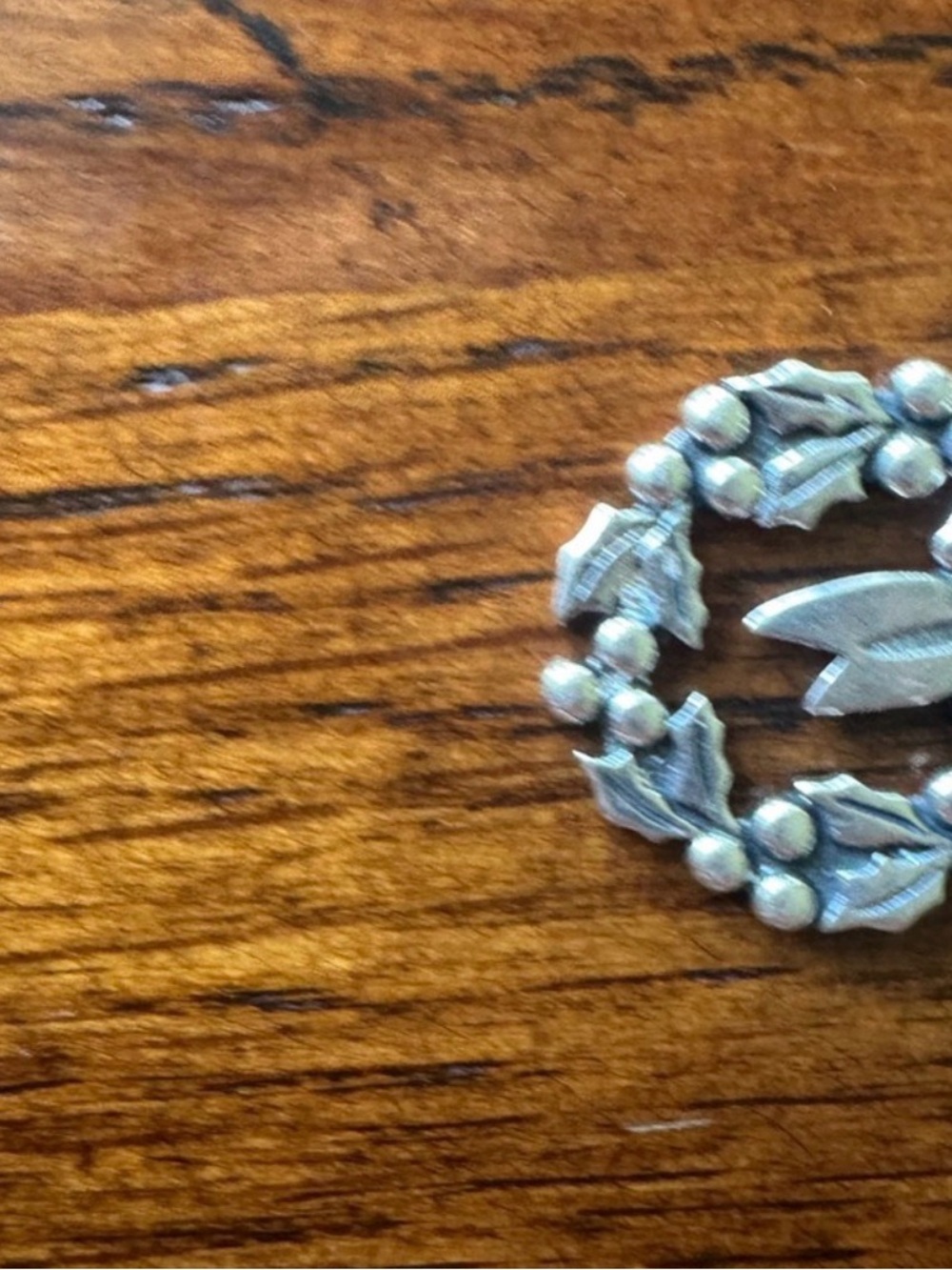 James Avery Silver Holiday Wreath Bracelet Charm